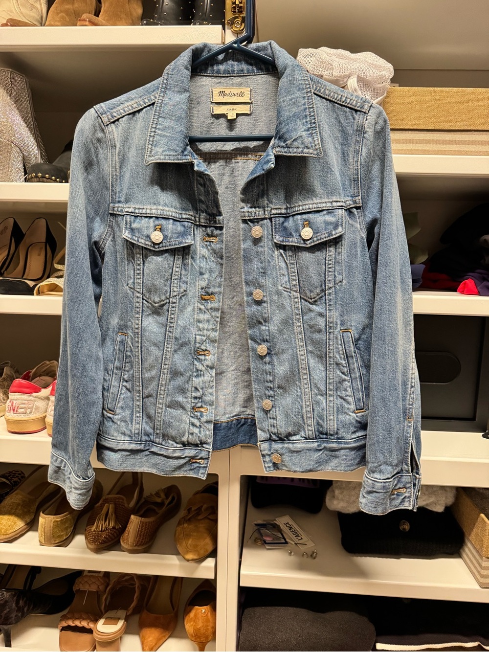 Madewell Washed Light Blue Denim Jacket - Classic Trucker